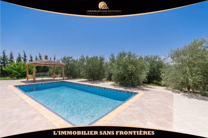 Villa amueblada en Souihla, Piscina privada  Pozo 120 m, Marrakech: en alquiler