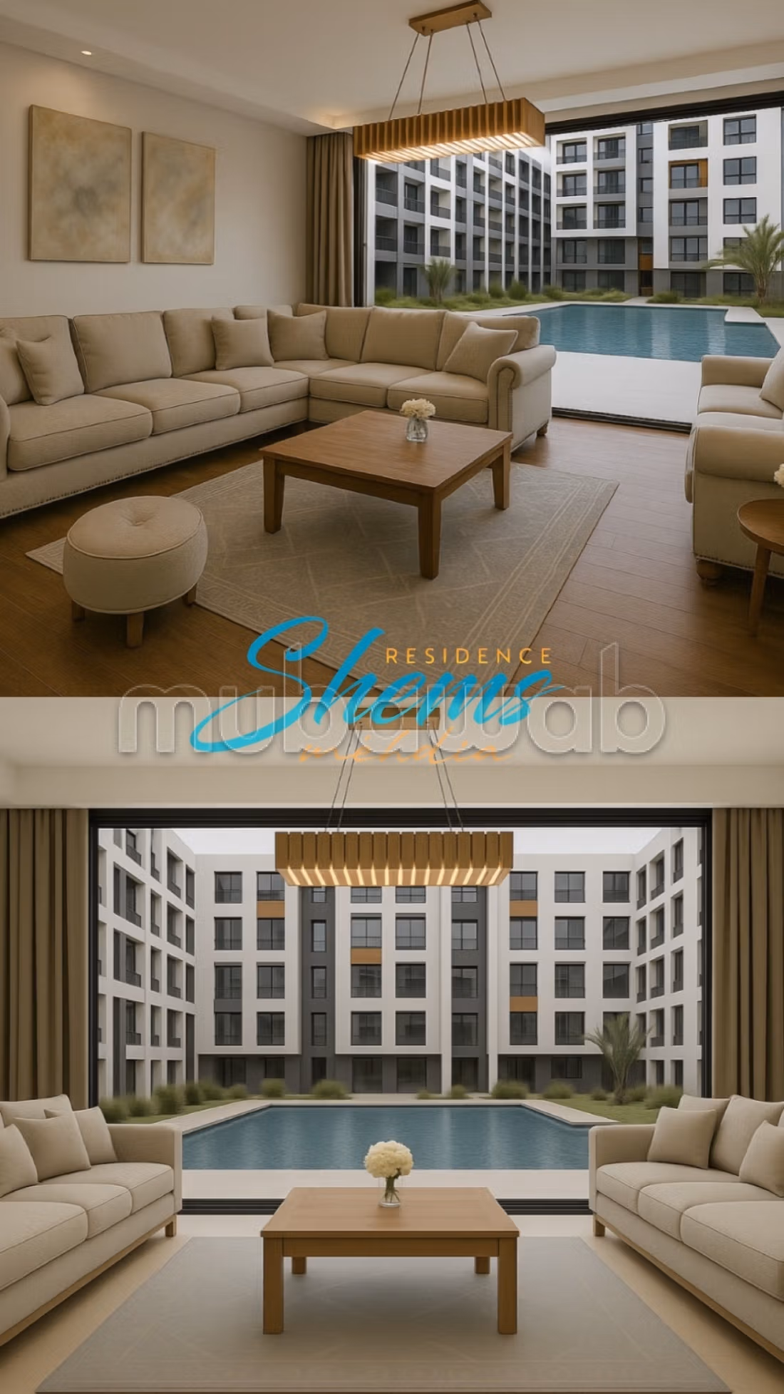 Appartement ensoleillé VUE VILLAS / 2 chambres / 71m²