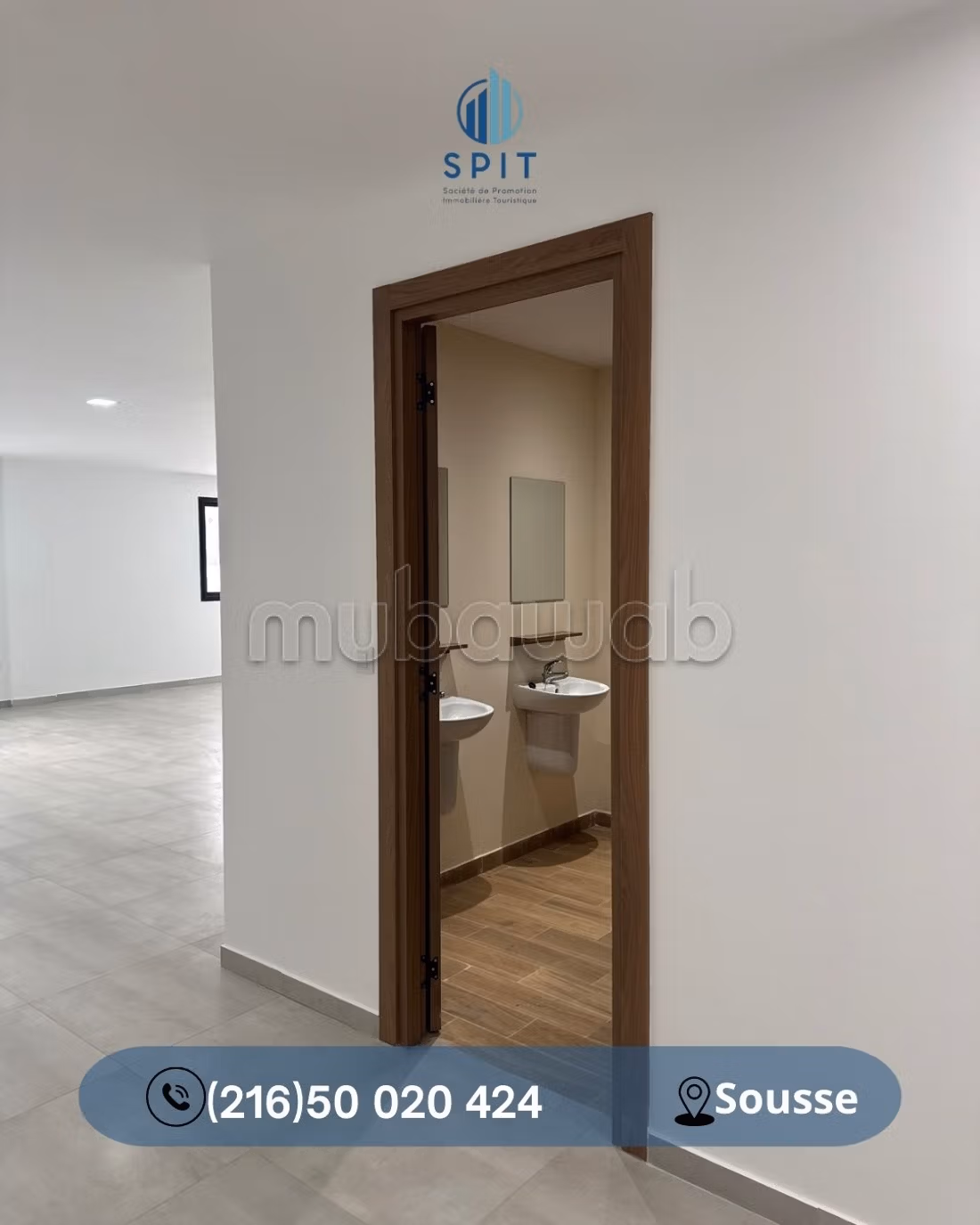 Bureaux en vente à Sousse Ville. Superficie 123 m²