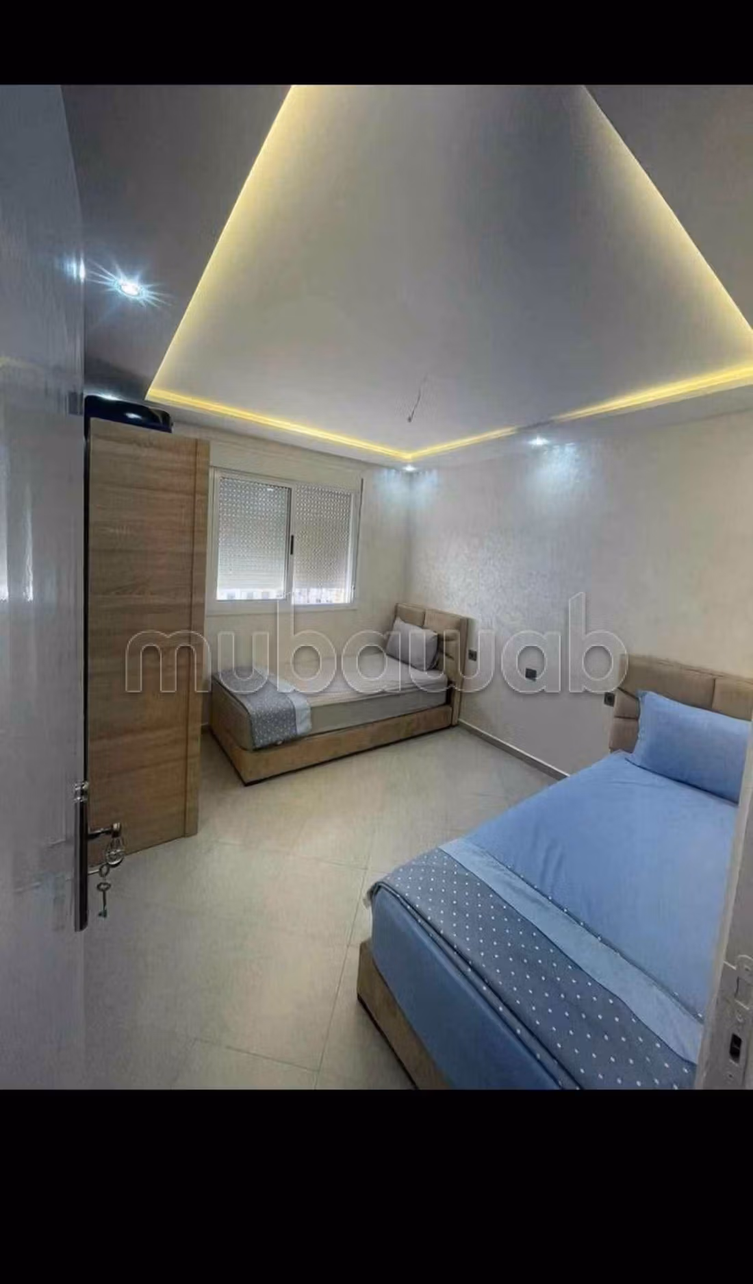 Apartments for rent in Oulfa. 2 rooms. Traditional Moroccan living room, Secured neighbourhood