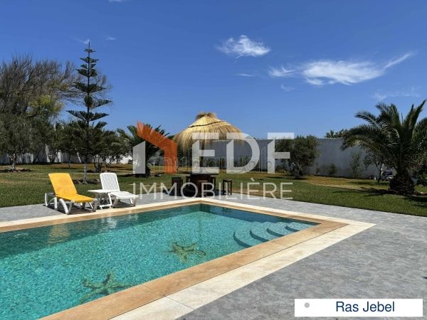 A Louer Villa pied dans l'eau à Ras Jebel Bizerte