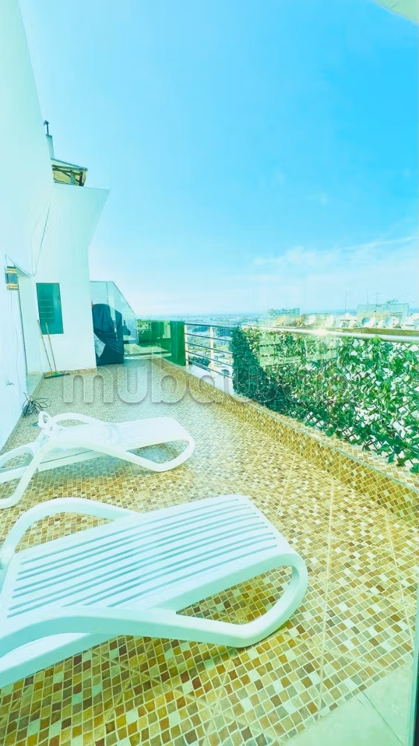 Rent an apartment in Haut Agdal. 5 rooms. Moroccan living room, security