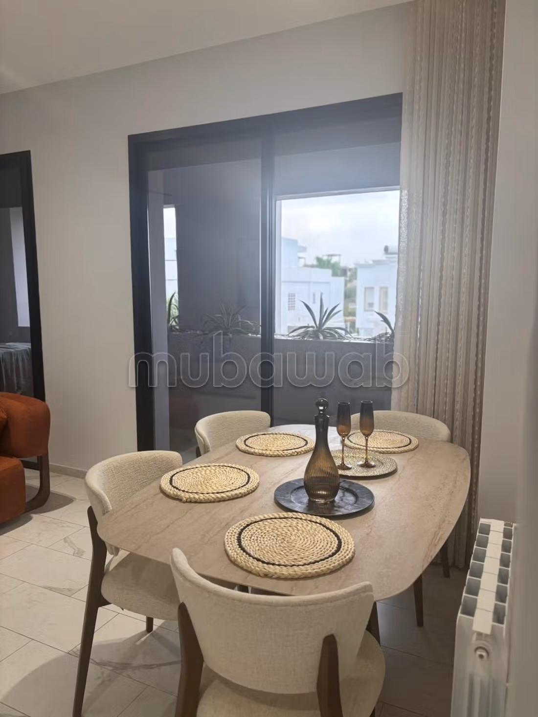 Find an apartment for rent in Les Jardins de Carthage. Large area 128 m². Caretaker available, air conditioning system