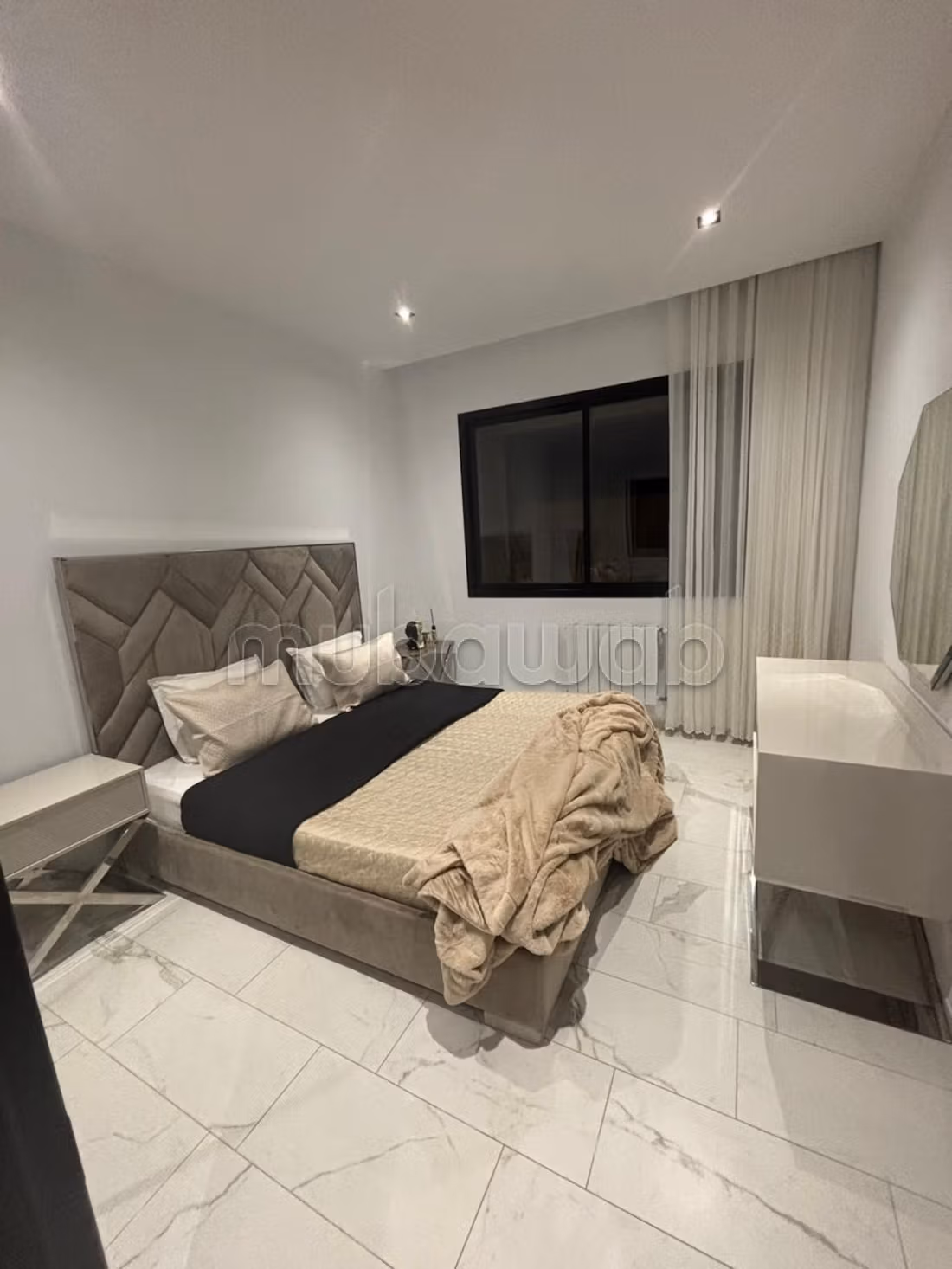 Find an apartment for rent in Les Jardins de Carthage. Large area 128 m². Caretaker available, air conditioning system