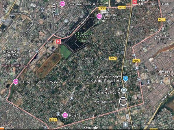 Terrain à vendre Bir Qacem 
Souissi Rabat