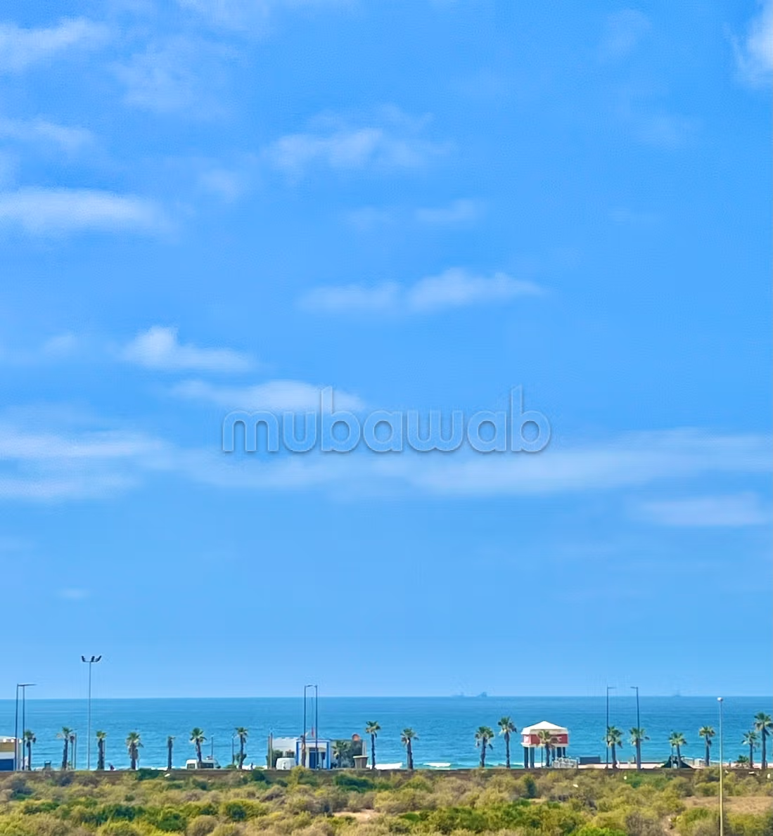 Magnificent villa for rent in Ain Diab. 7 large living areas. Fireplace and caretaker