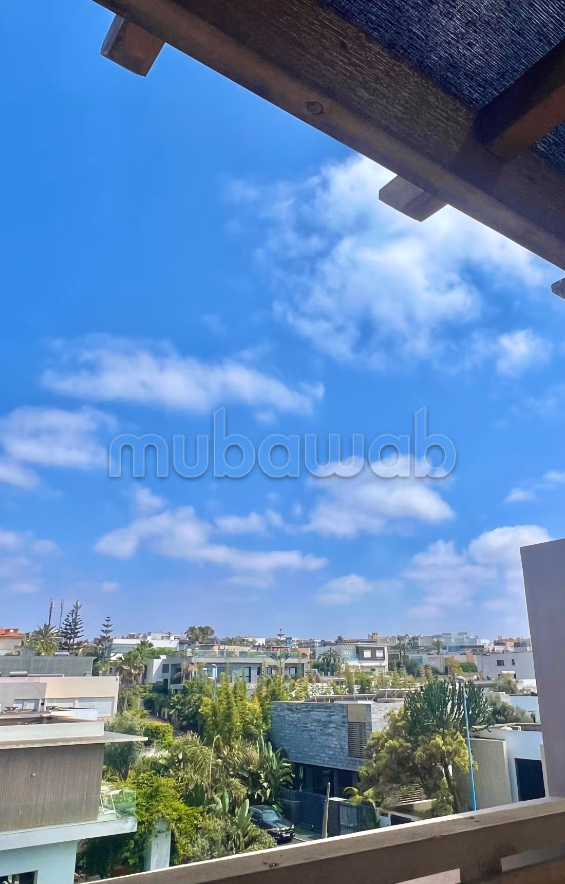 Magnificent villa for rent in Ain Diab. 7 large living areas. Fireplace and caretaker