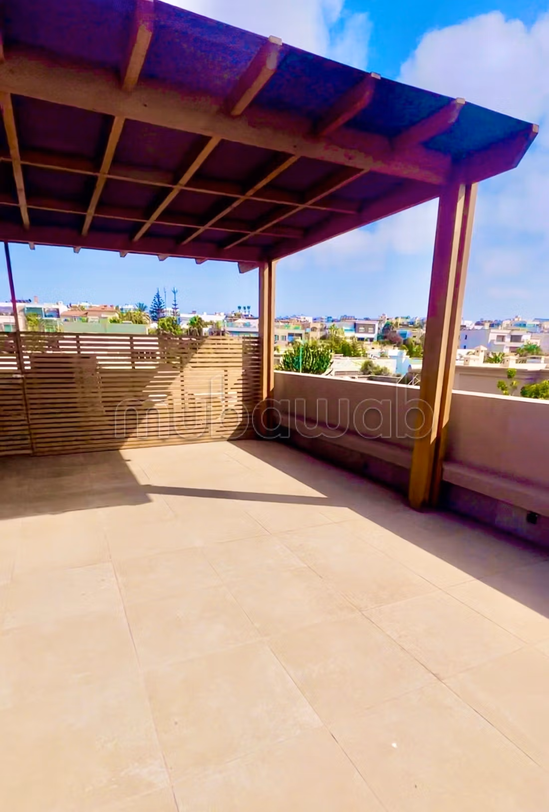 Magnificent villa for rent in Ain Diab. 7 large living areas. Fireplace and caretaker