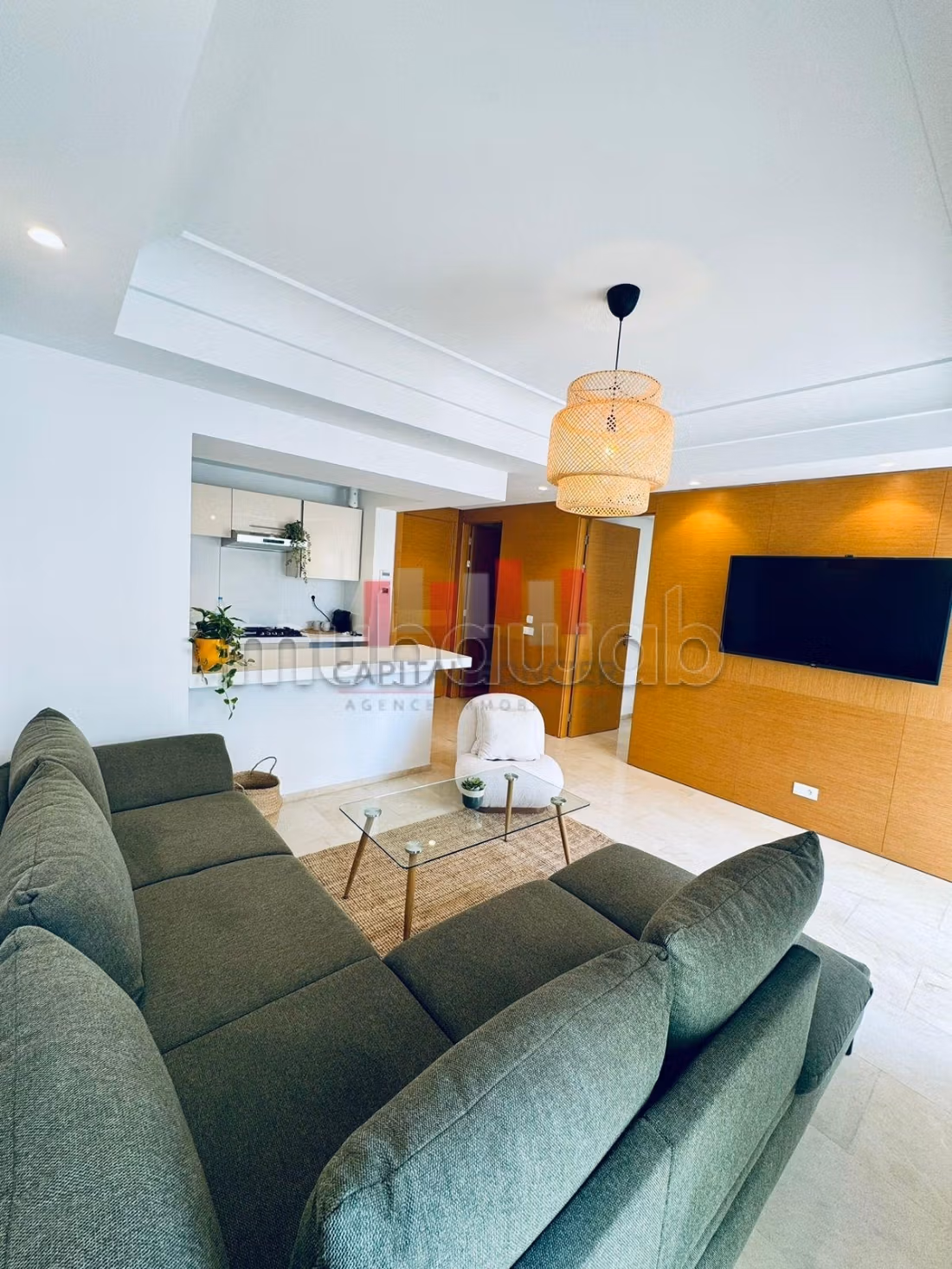 Appartement en location à Casablanca Finance City.
Superficie 45 m².
Bien meublé