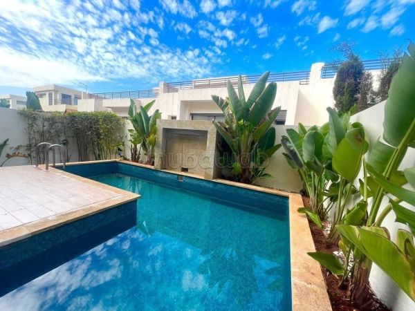 A Dar Bouaaza Superbe villa meublée à louer longue durée, de 4 chambres