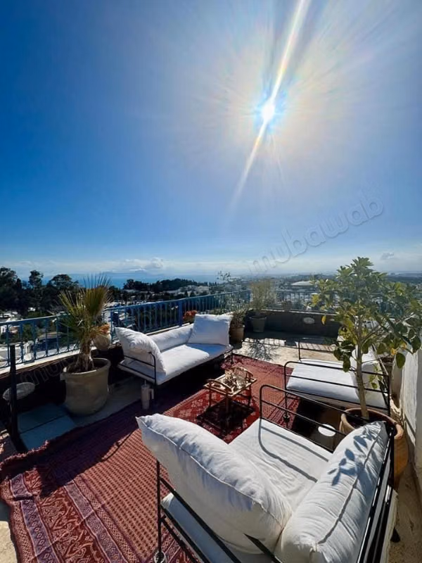 Affitto di uno splendido appartamento a La Marsa. Superficie di 80 m². Ammobiliato