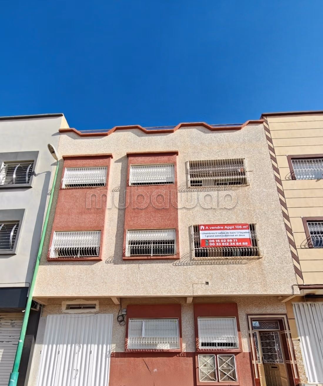 Appt 2 FAÇADES à Riad Ismailia Anassi 106 m2