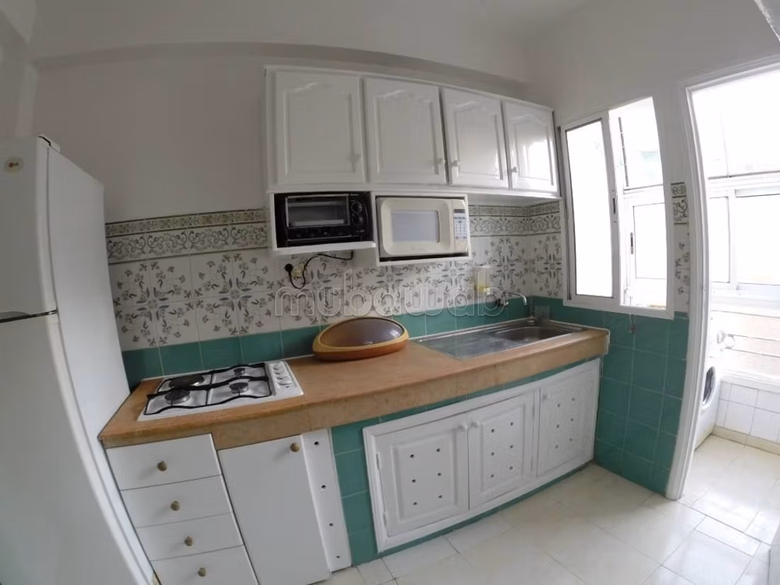Very nice apartment for rent in Oulfa. Dimension 58 m². Traditional Moroccan living room