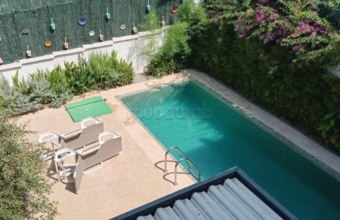 Villa a louer avec piscine a tanger situation ghandouri