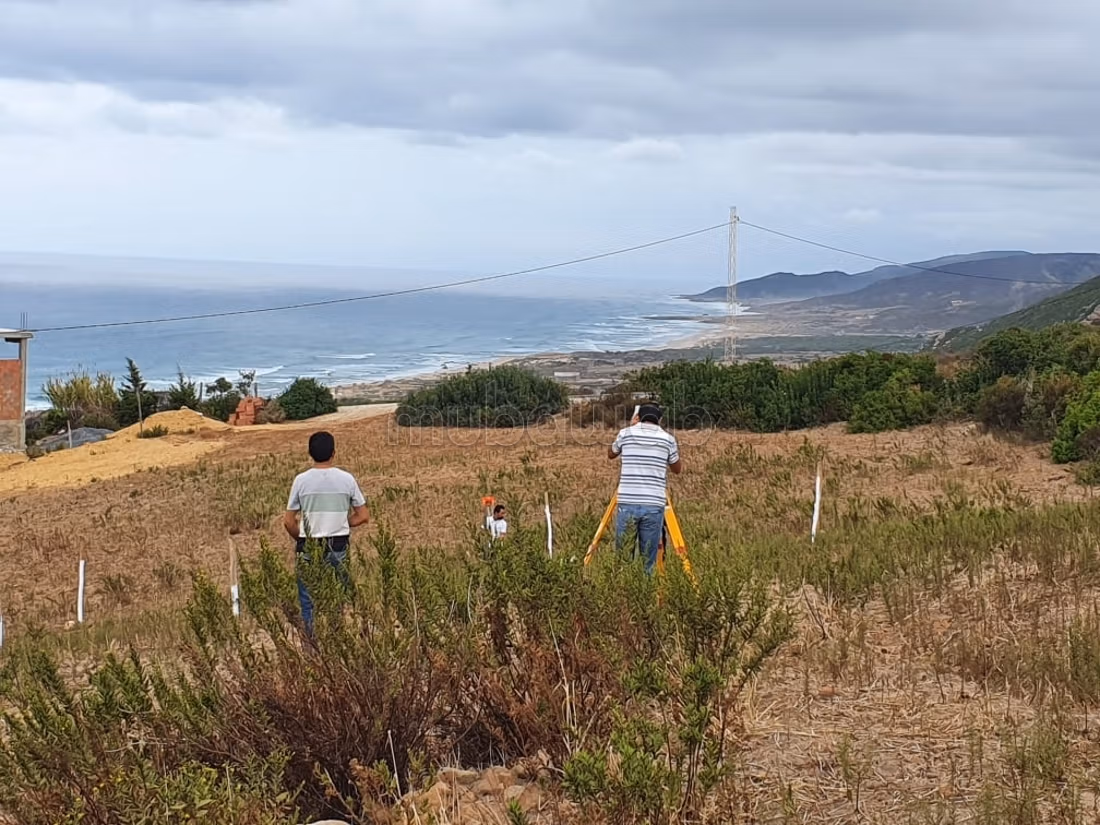 Terrain vue sur mer 
bizerte kef abbed