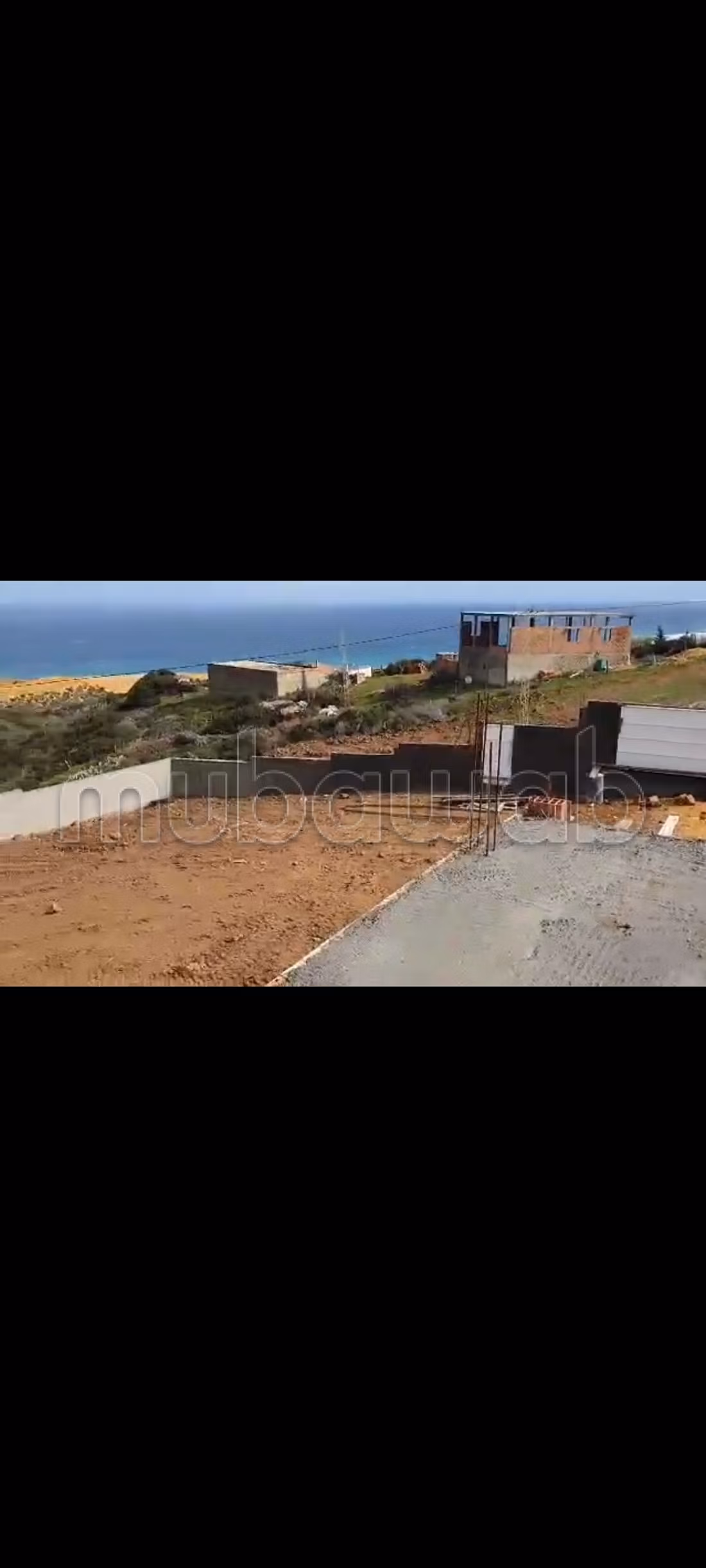 Terrain vue sur mer 
bizerte kef abbed