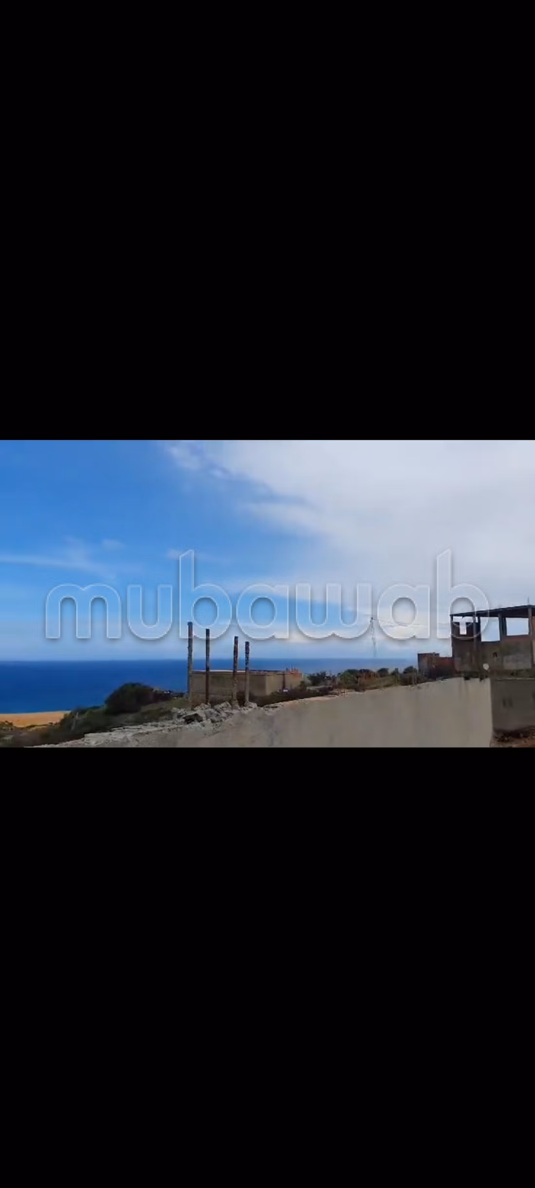Terrain vue sur mer 
bizerte kef abbed