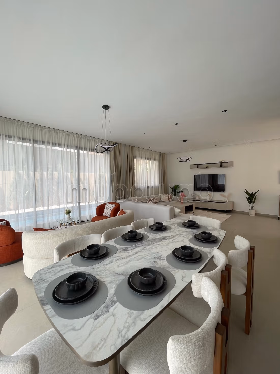 Votre villa neuve meublée avec piscine privée à Tahanaout