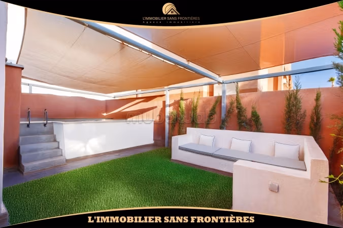 Appartement meublé à Route d’Amizmiz, Piscine privée  Terrasse, Marrakech: à louer