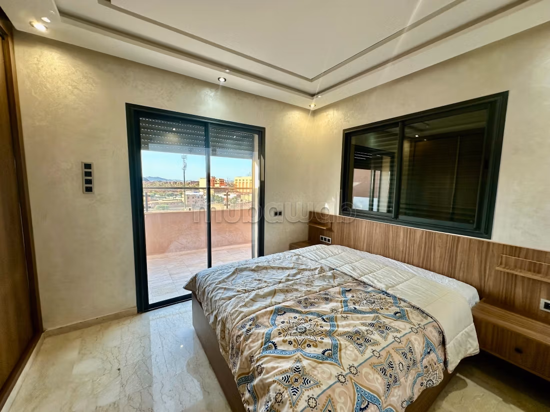 Bellissimo appartamento in affitto a Guéliz. Superficie 68 m². Sistema di sicurezza e antenna parabolica