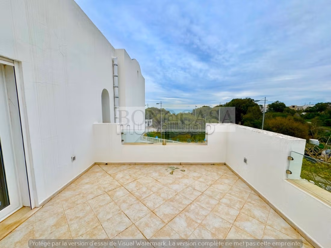 Villa S3 avec piscine&vue mer à louer à Gammarth