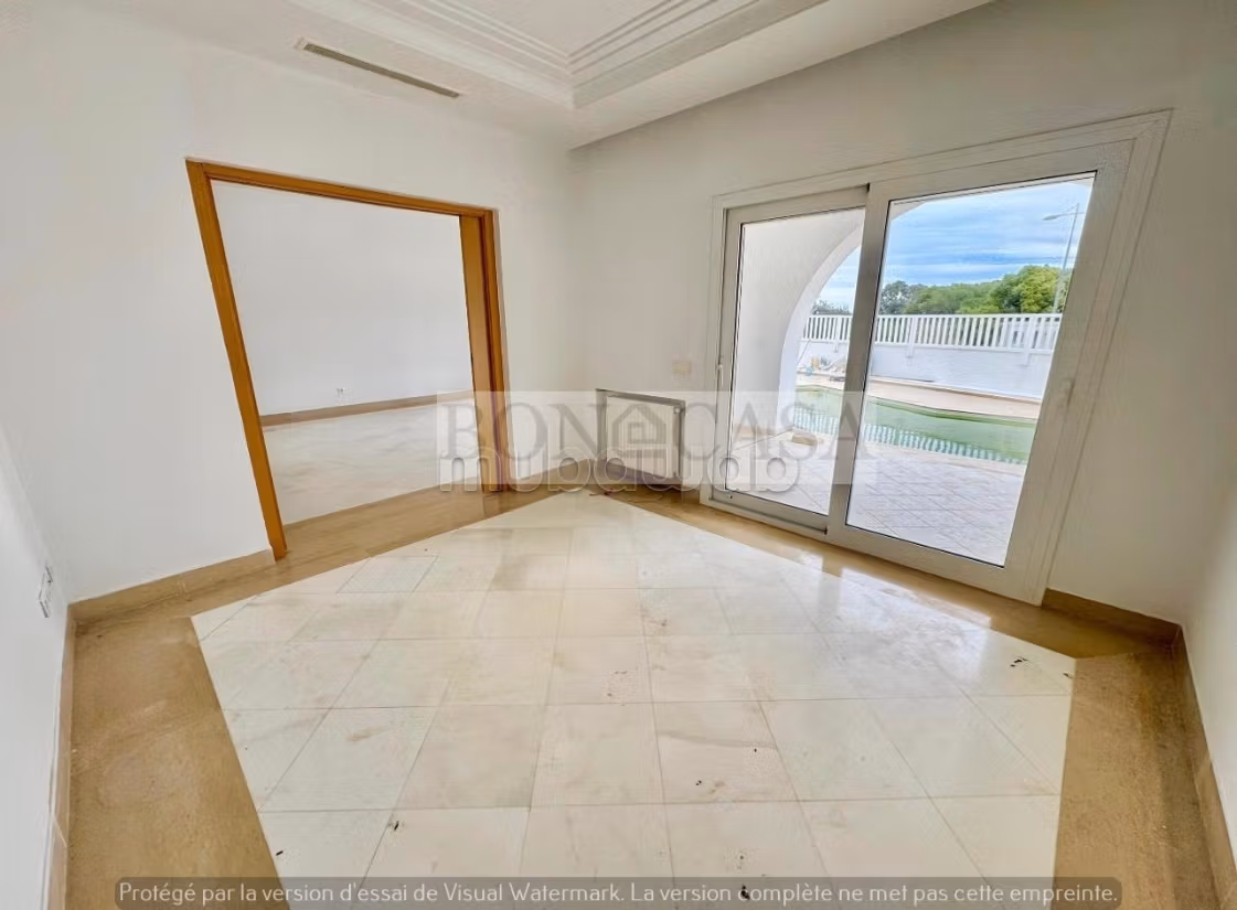 Villa S3 avec piscine&vue mer à louer à Gammarth
