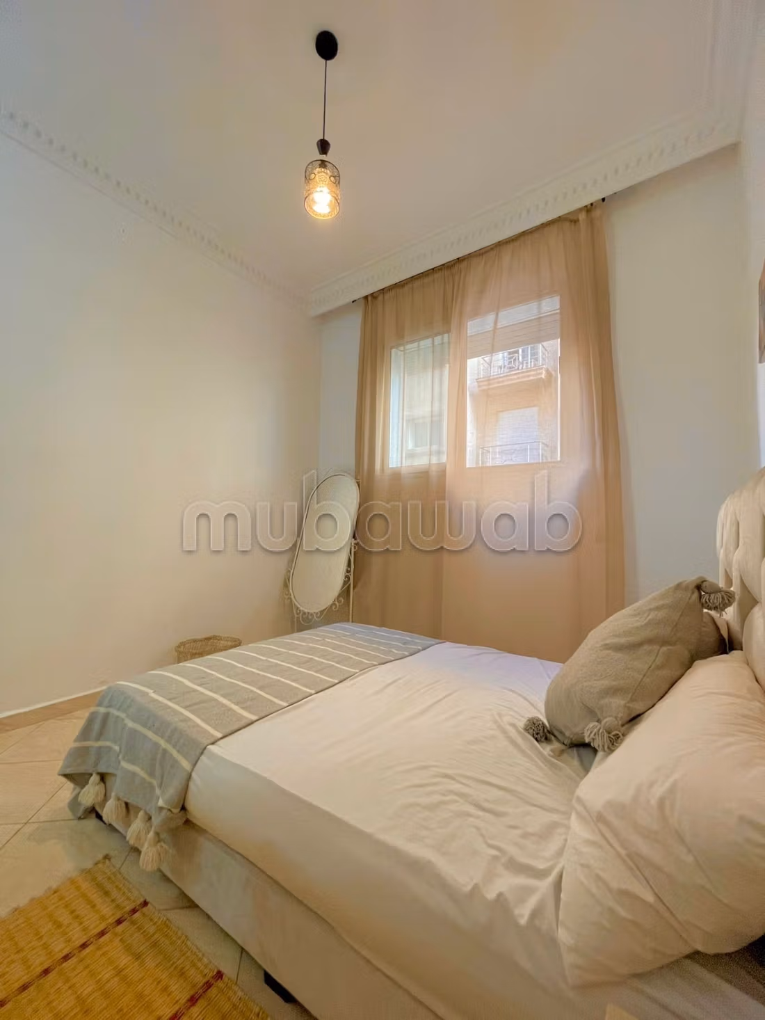 Appartement de vacances à louer à Bab Enzh. 2 chambres. Porte blindée et vue sur mer