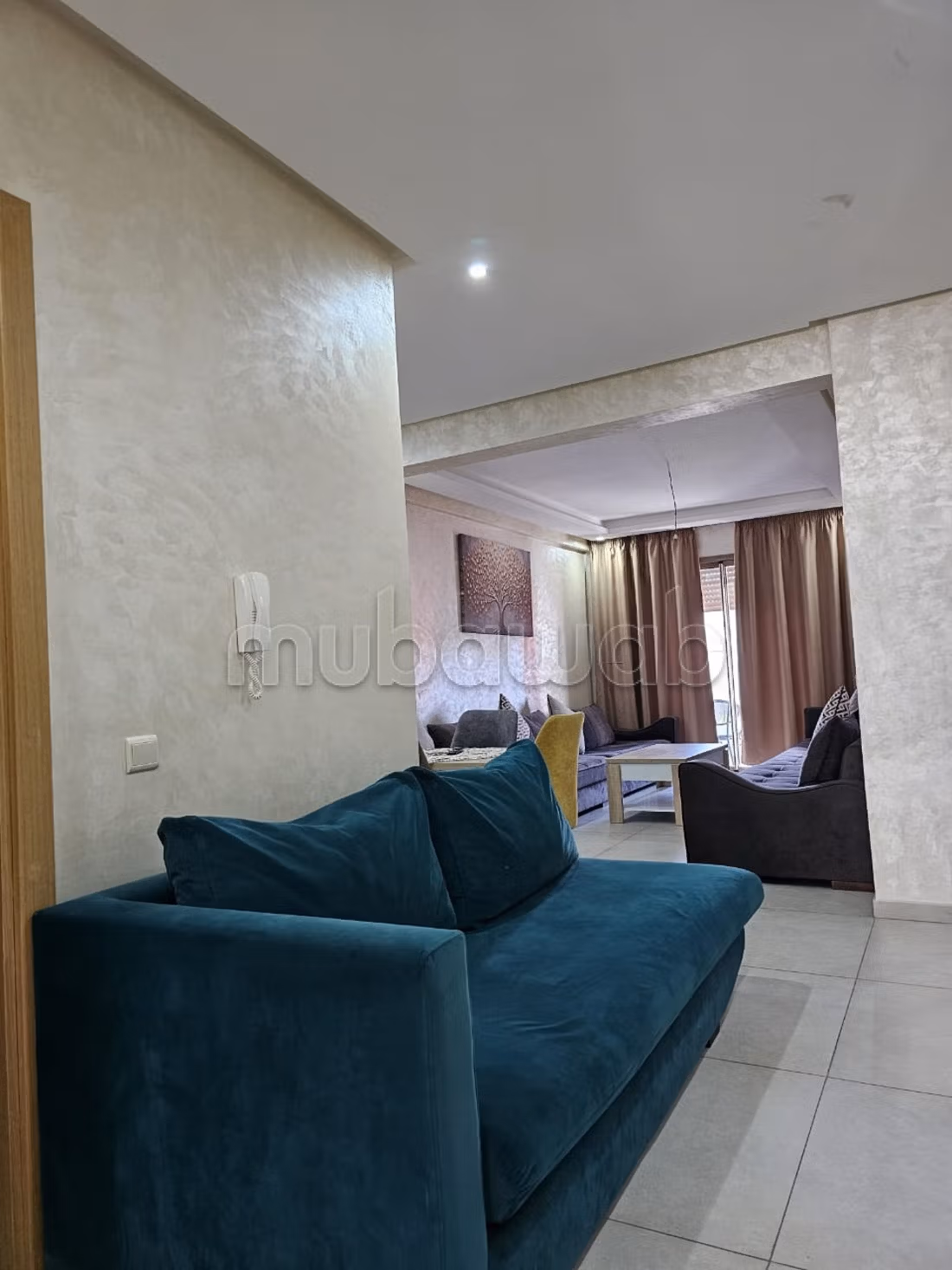 Appartement de vacances à louer à Bab Enzh. 2 chambres. Porte blindée et vue sur mer