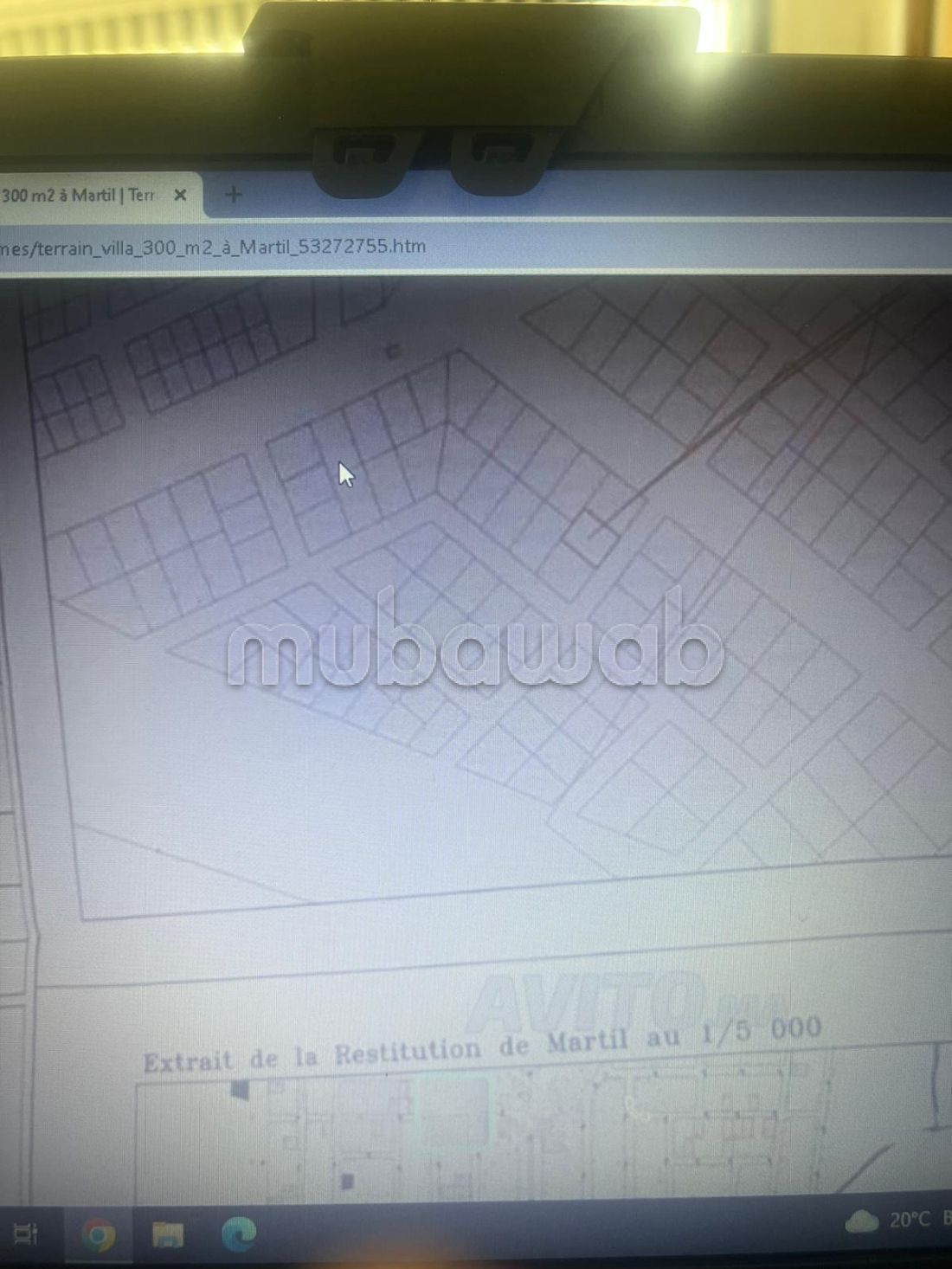 Venta de terreno. Area 367 m²