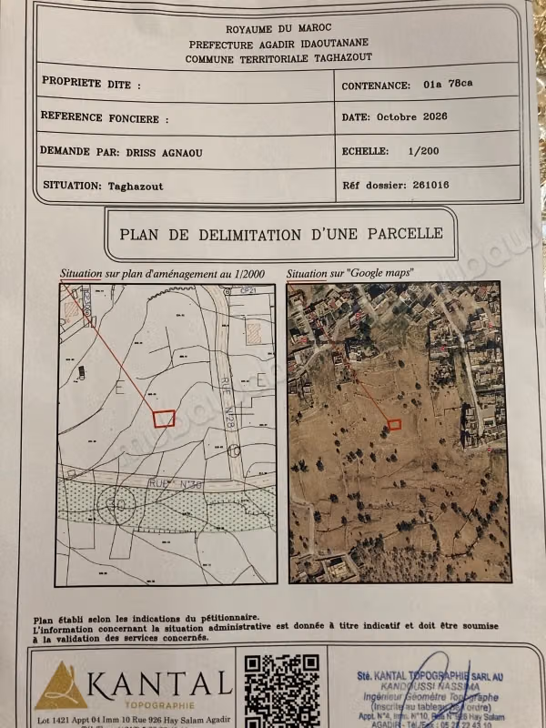 Terreno en venta. Dimensión 179 m²