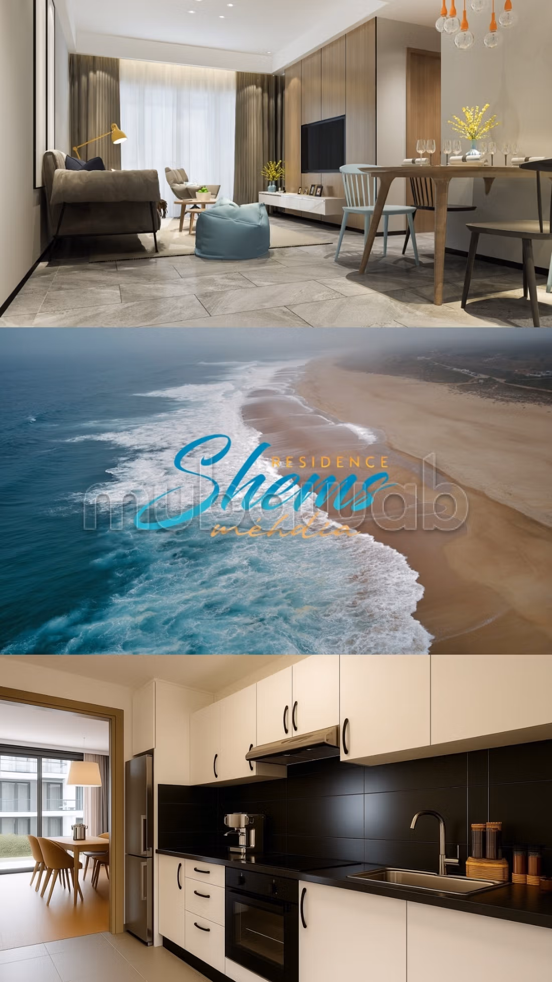 Appartement traversant avec double orientation de 77 m²