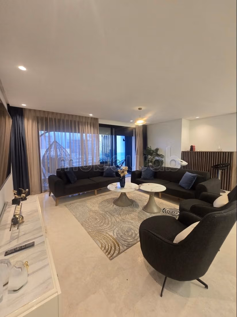 CASA FINANCE CITY à louer appartement meublé avec terrasse