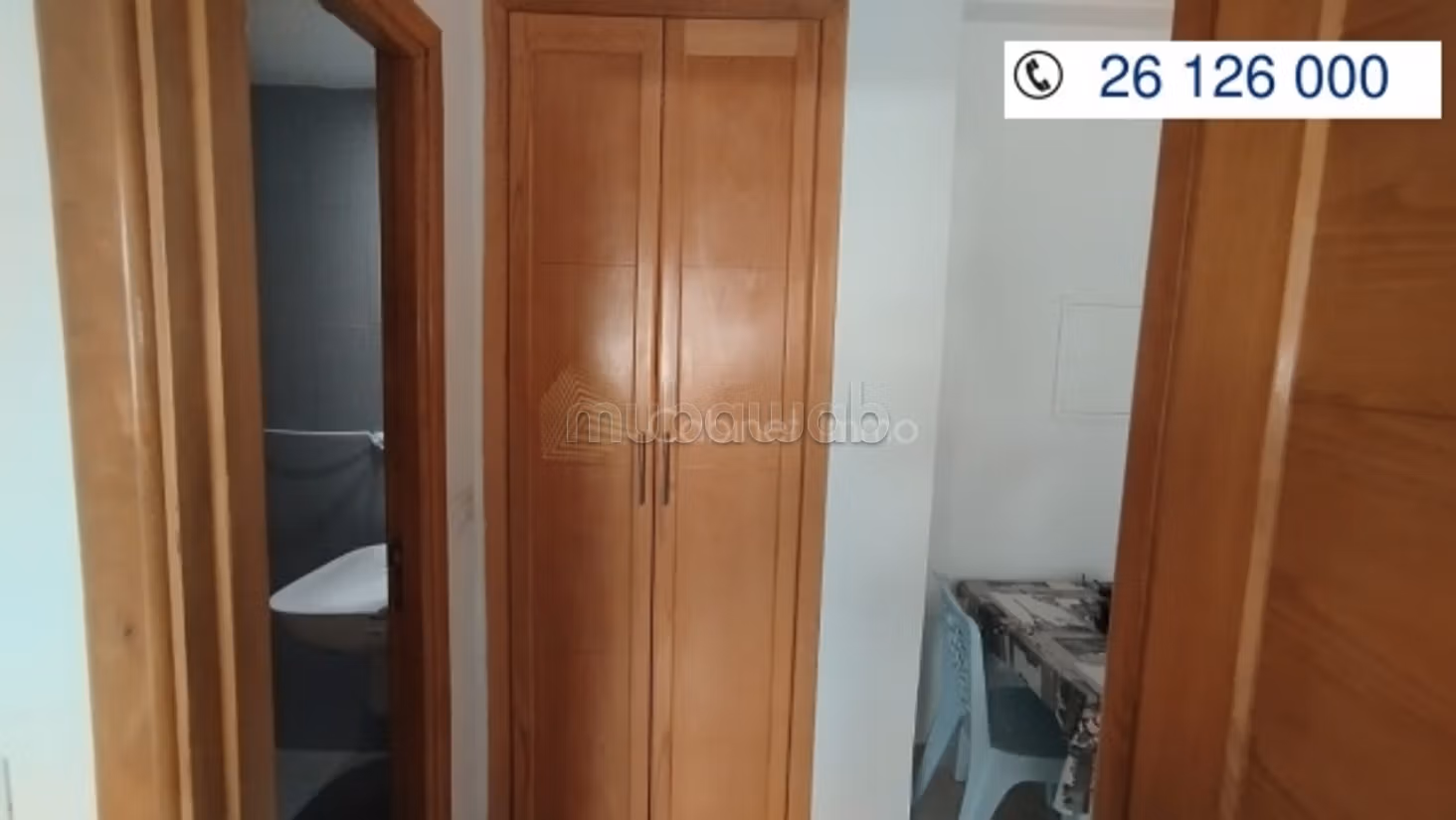Location S1 meublé à la cité Essaha Ariana