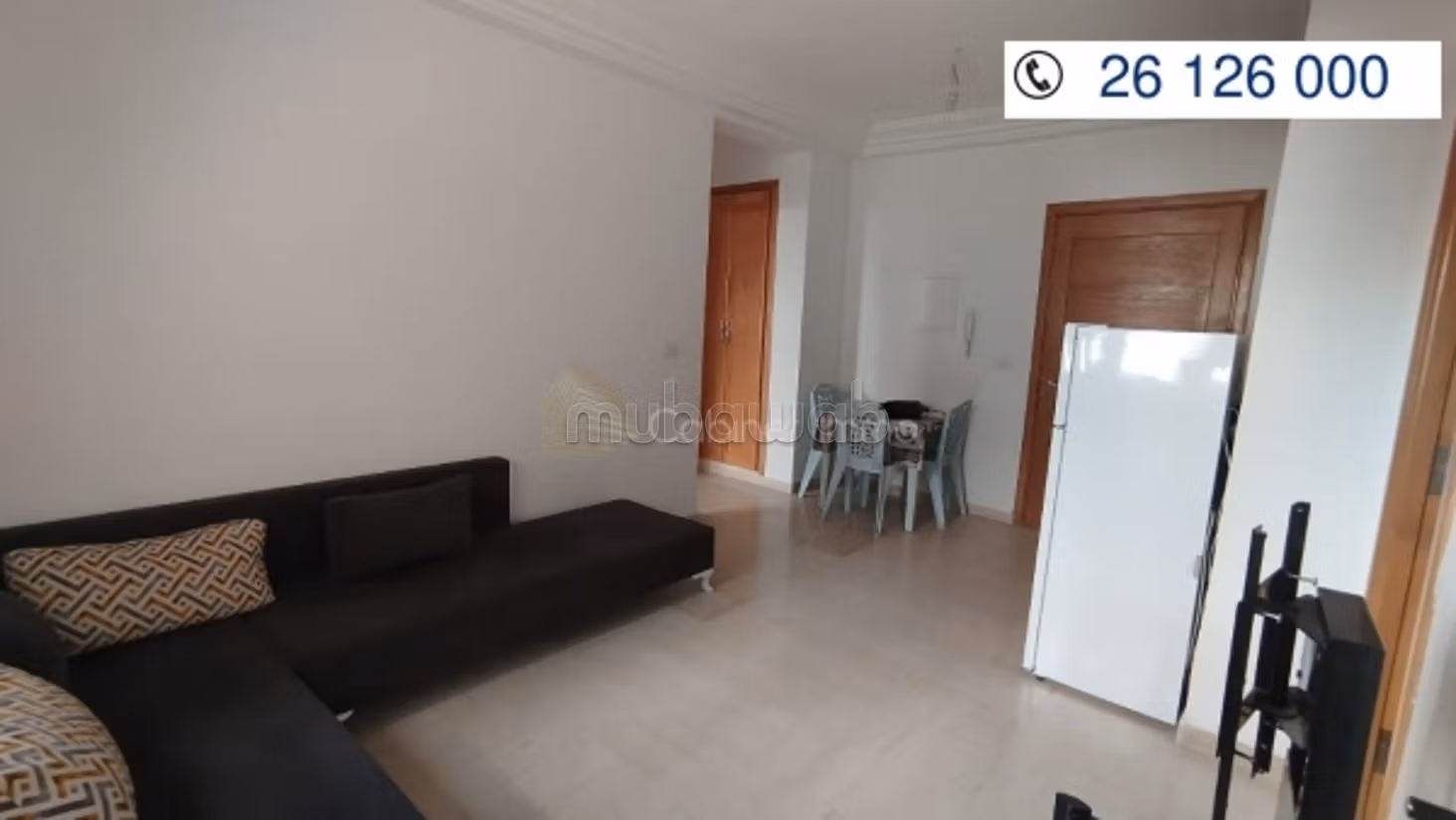 Location S1 meublé à la cité Essaha Ariana