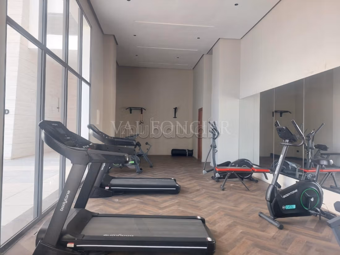 Location studio meublé moderne avec terrasse 62m2 à Casablanca Finance City