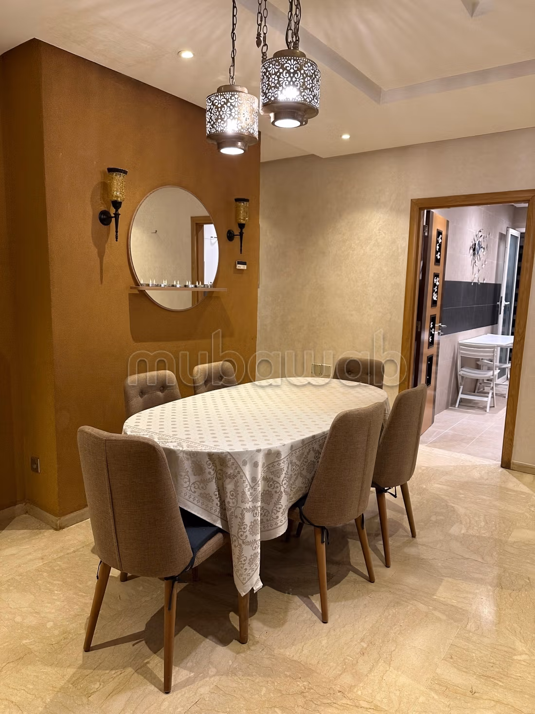 Appartement meublé de 3 chambres à prestigia