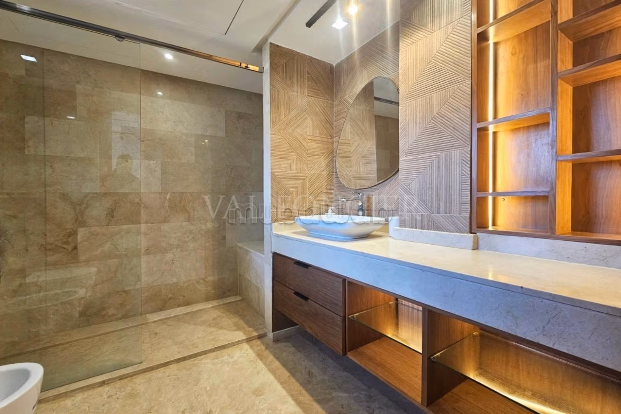Location magnifique villa meublée moderne vue mer 3chambres Piscine Dar Bouazza