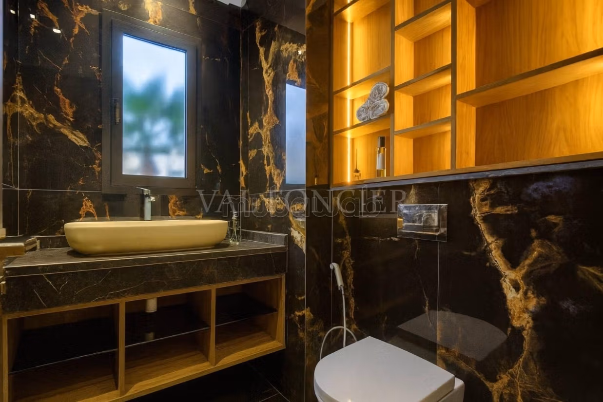 Location magnifique villa meublée moderne vue mer 3chambres Piscine Dar Bouazza