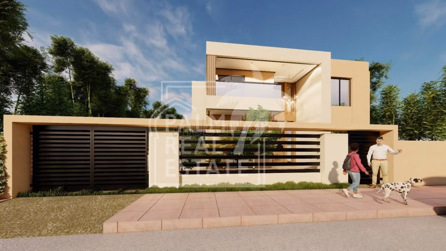 A vendre, villa semi fini sur la route de fes