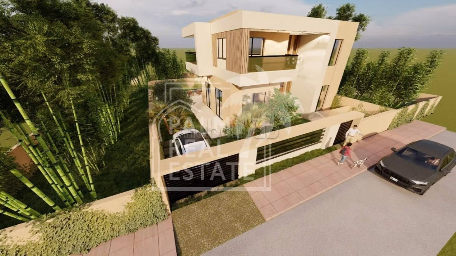 A vendre, villa semi fini sur la route de fes