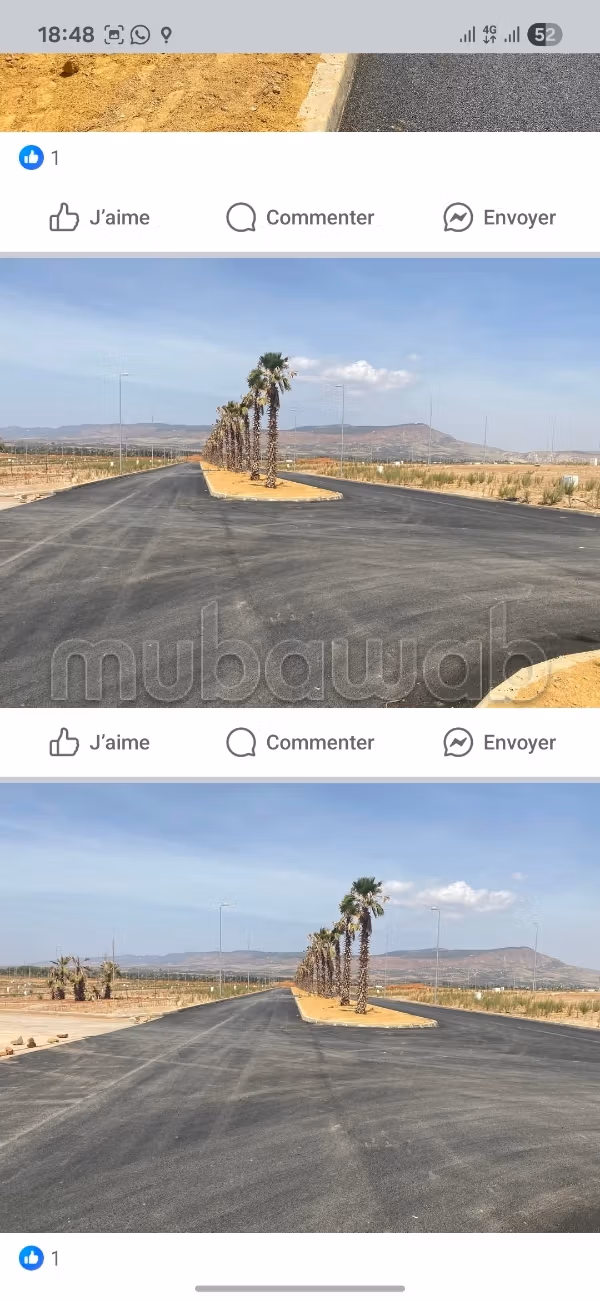 Beau terrain à la vente à jnan zitoune omrane.
Superficie 154 m²