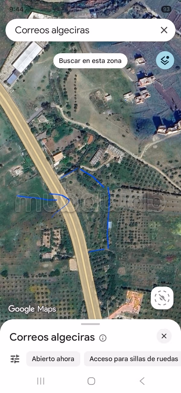 Vente de terrain à Zone Industrielle Mghogha. Superficie 2300 m²