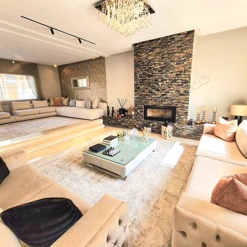 Luxury Villa for sale in Bouskoura Ville. 4 lovely rooms. Green areas, Parking spaces for cars
