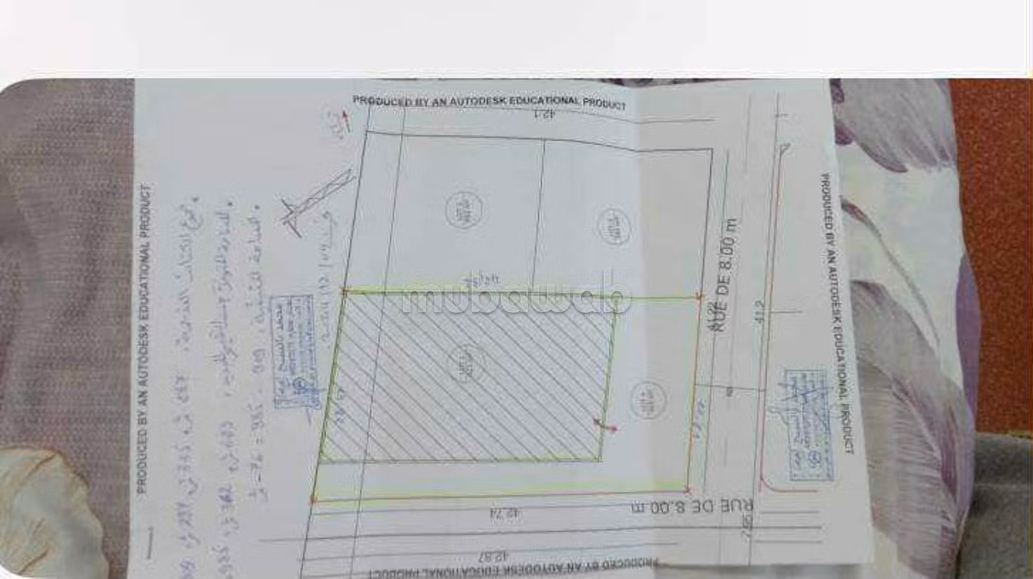 Lot de terrain de 1000m2 à lebna plage