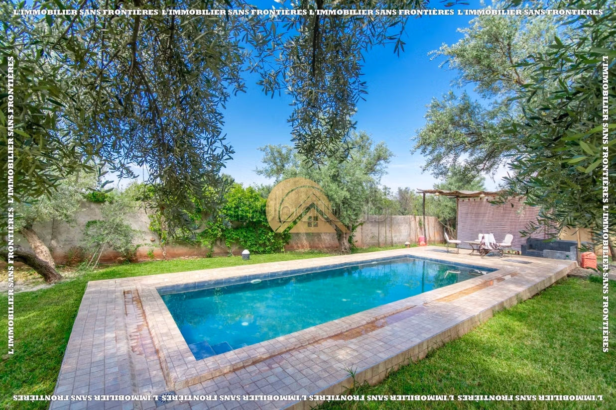 Villa arredata sulla Route d’Amizmiz km 17, piano terra con piscina privata, Marrakech: in affitto