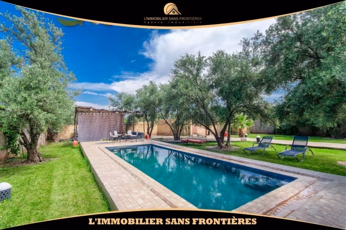 Villa arredata sulla Route d’Amizmiz km 17, piano terra con piscina privata, Marrakech: in affitto