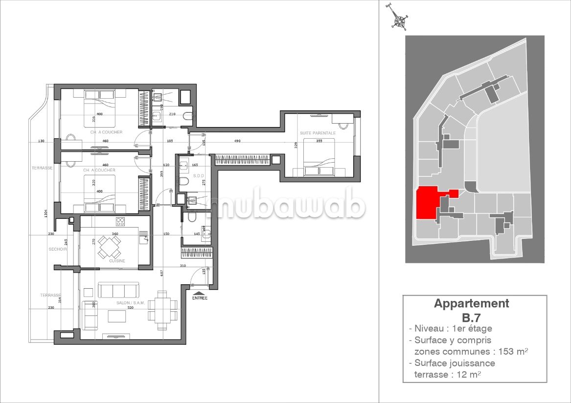 S3 Neuf aux jardins de Carthage