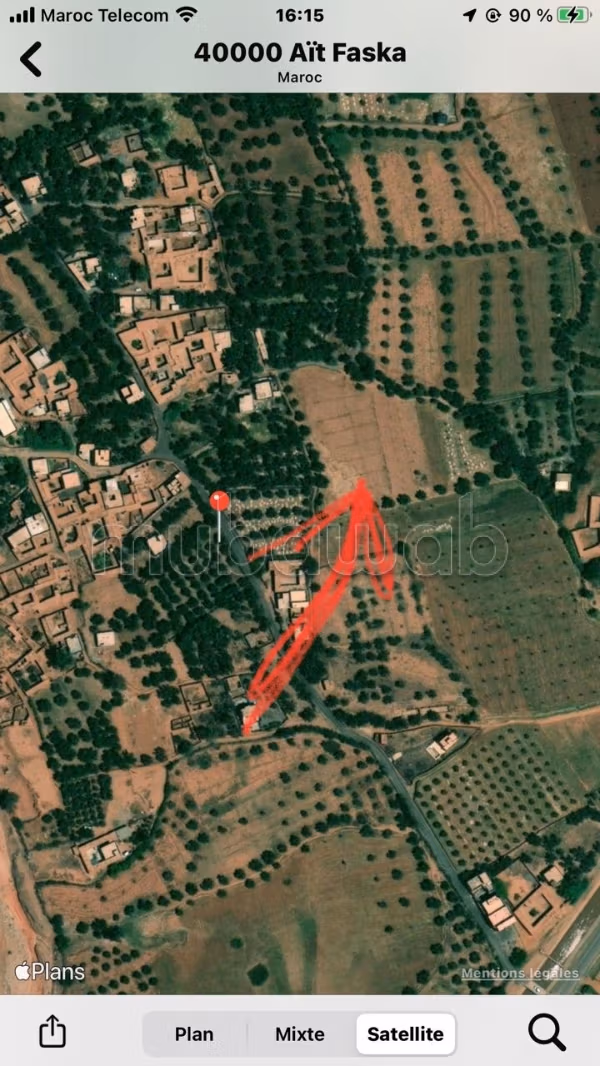Terrain titré a ait faska douar boukousse marakech