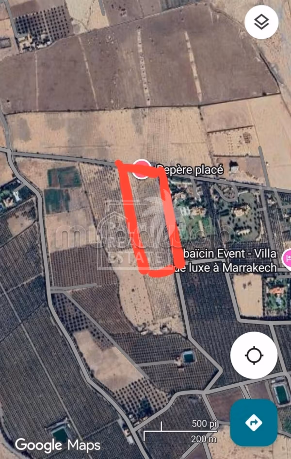 Terrains à vendre – Route de ourzazate Marrakech Sidi Abdellah riat