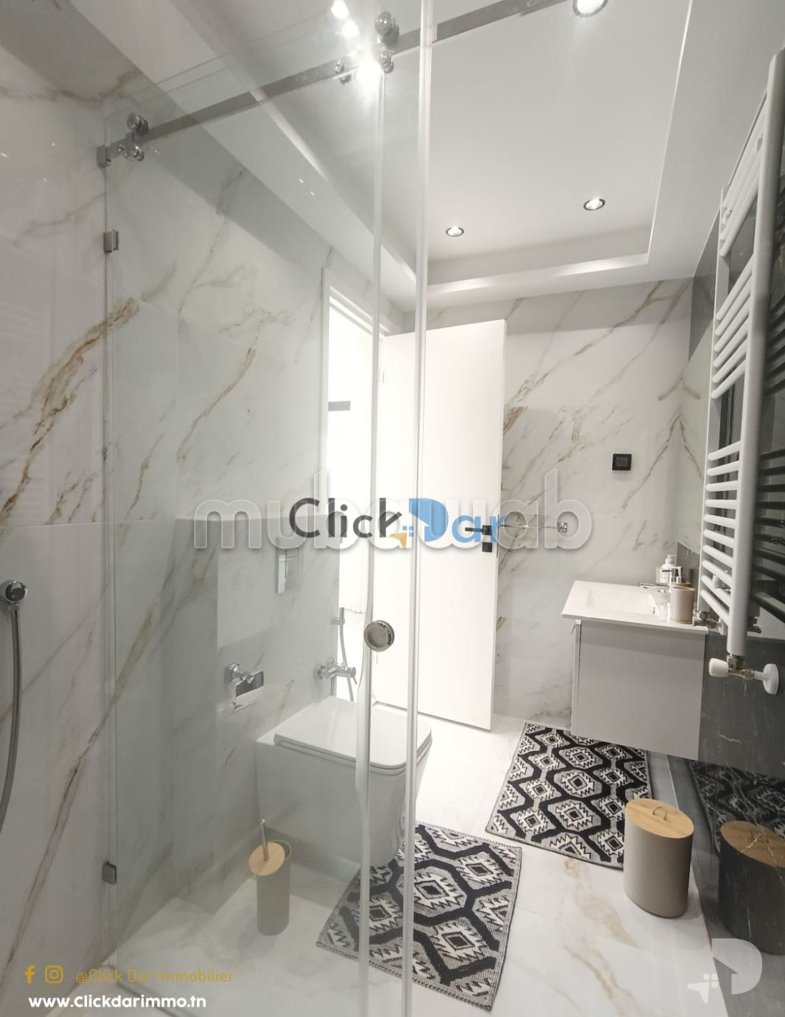 RDC S2 avec jardin location annuelle Hammamet